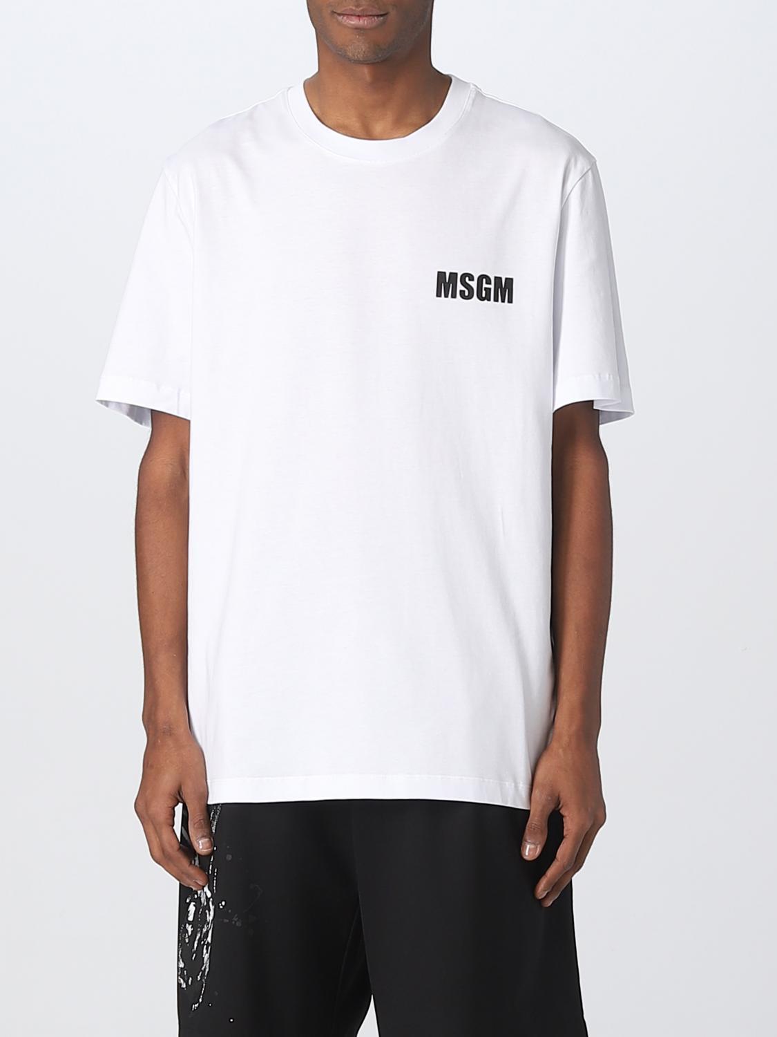 Tシャツ・カットソー MSGM Men T-shirt White MM196237002 01