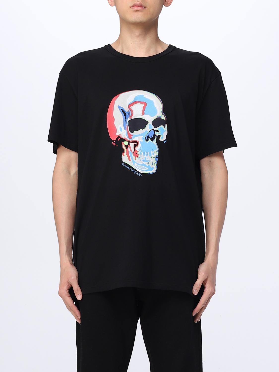 Tシャツ・カットソー ALEXANDER MCQUEEN Men T-shirt Black 750661QVZ11 0901