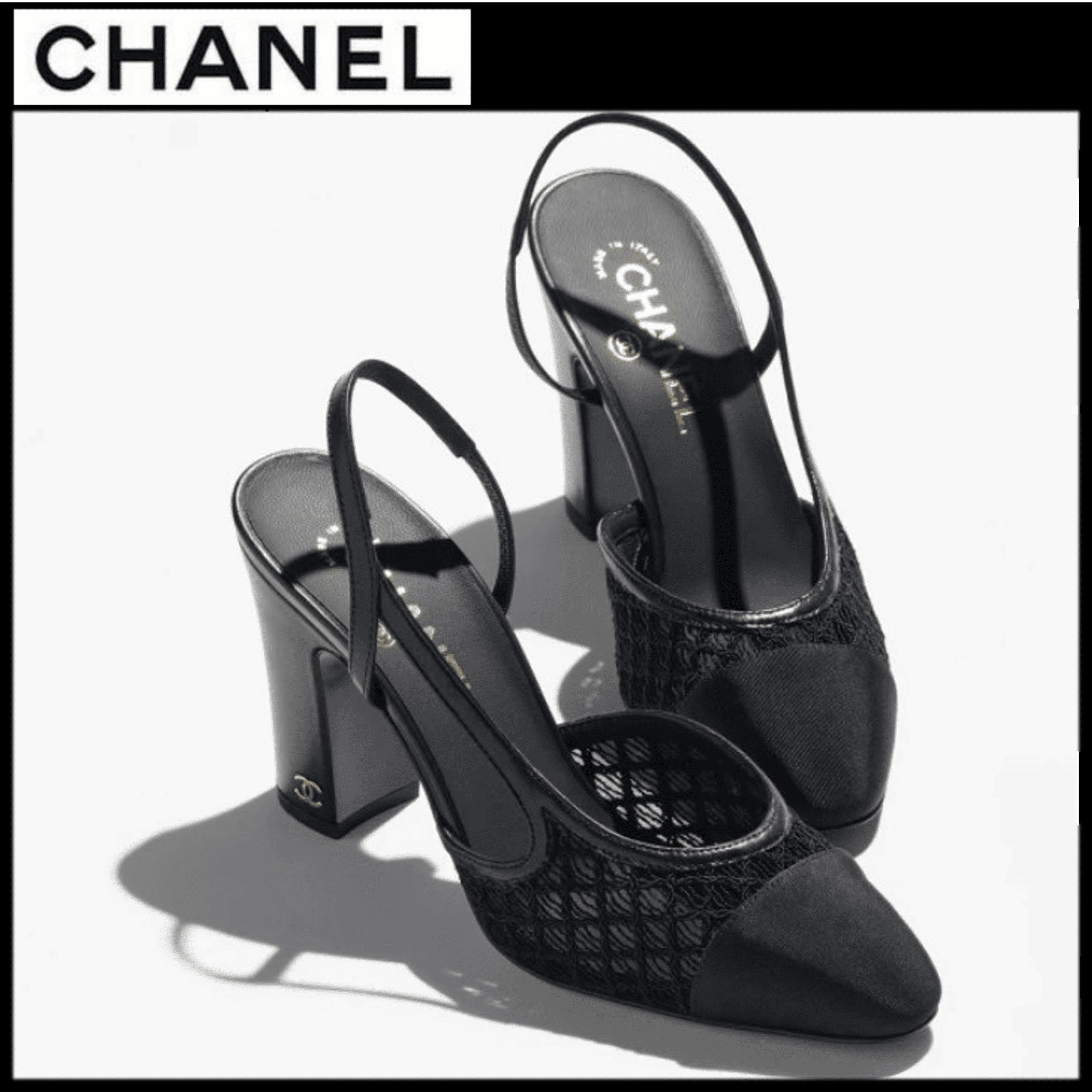 グログランがおしゃれ☆高級感漂う足元【CHANEL】スリングバック