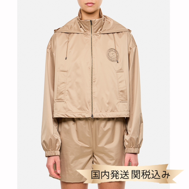 国内発送【FENDI】シルク ウィンドブレーカージャケット