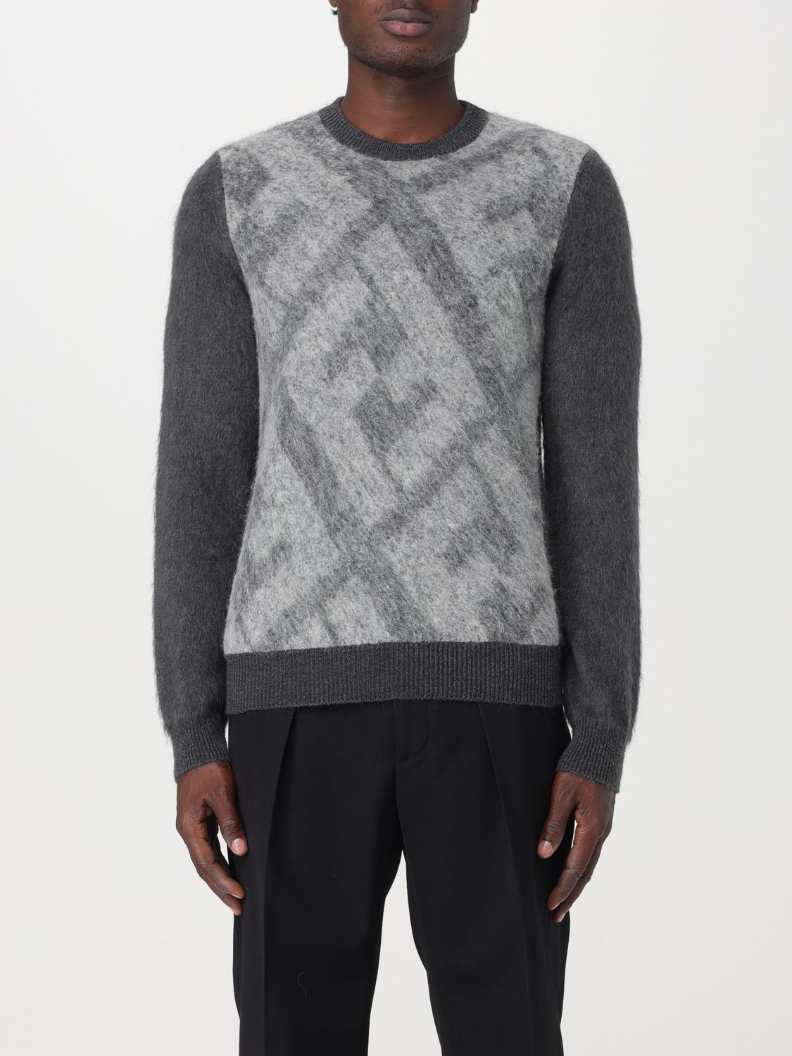 ニット・セーター FENDI Men Sweater Grey FZX091APJJ F1ML0