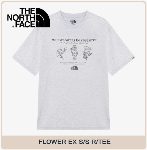 【THE NOTRH FACE】 FLOWER EX S/S R/TEE