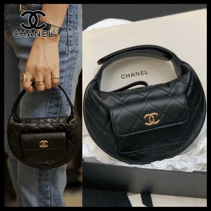 【かわいいラウンドフォルム☆】CHANEL トップハンドルバッグ