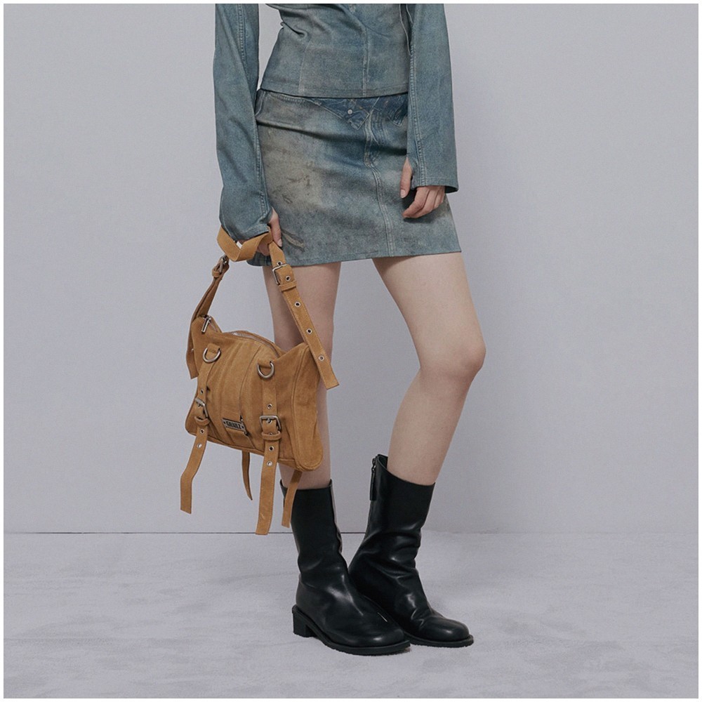 ★GRAILZ★ ILLUSION DENIM SKIRT [BLUE]