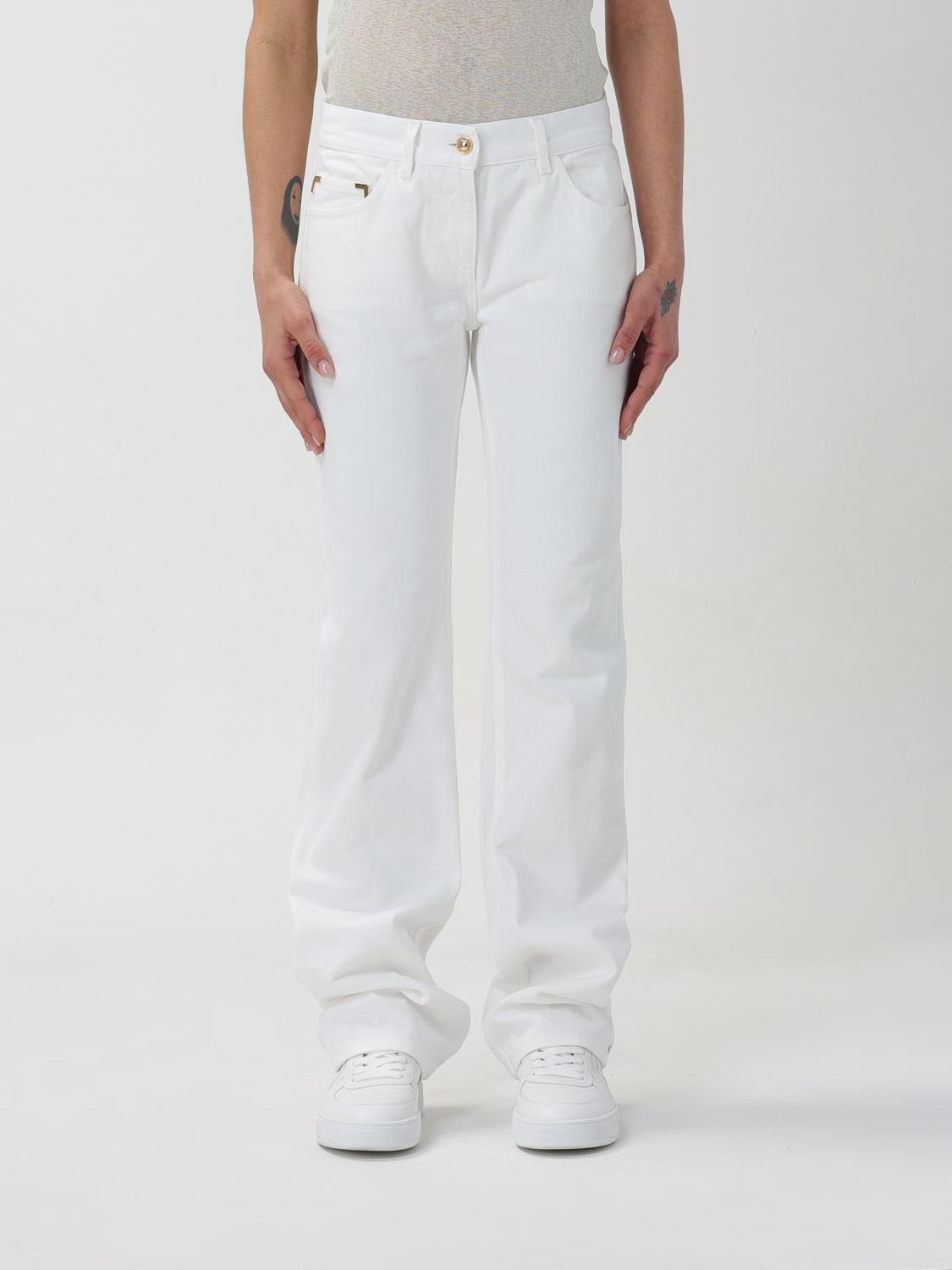 デニム・ジーパン PALM ANGELS Woman Jeans White PWYB032R24DEN003 0303