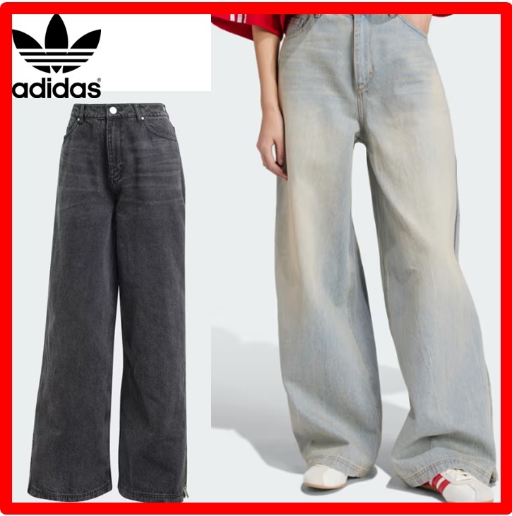 ☆韓国の人気☆【ADIDAS】☆S3 HOME WASHED DEMIN PANT.S☆
