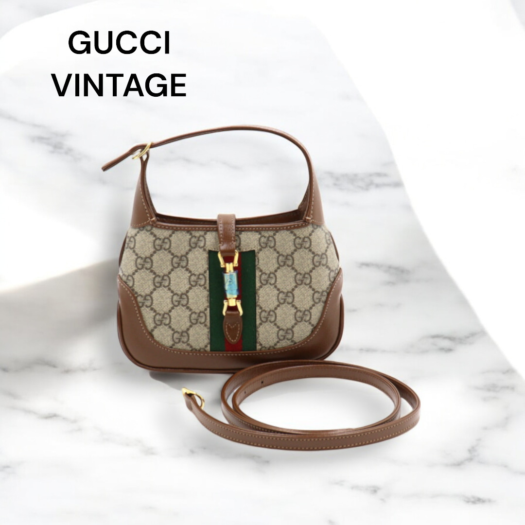 VINTAGE●GUCCI●グッチ ミニホーボー ショルダーバッグ