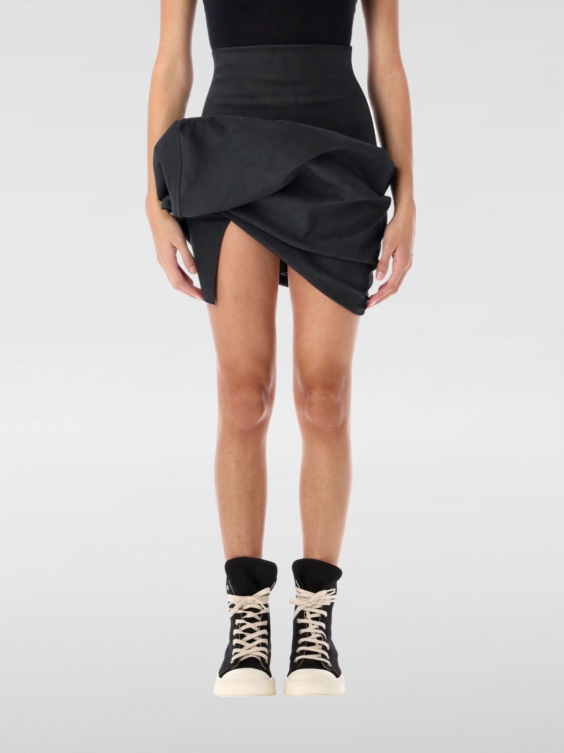 スカート RICK OWENS Woman Skirt Black RO02D3384SMT 09