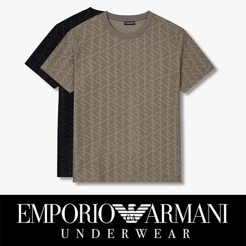 [EMPORIO ARMANI UW] イーグルエンボスパターンラウンジTシャツ