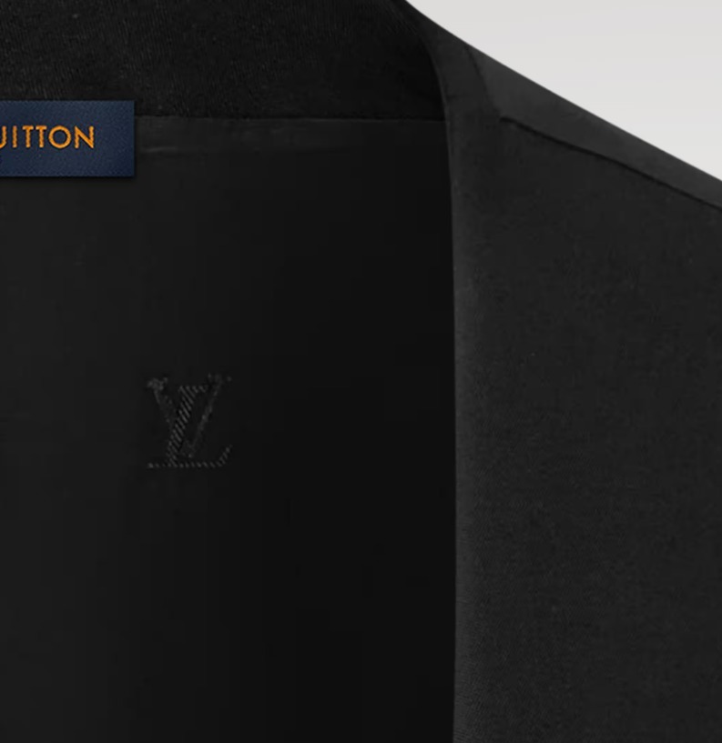 Louis Vuitton《タキシードウエストコート》黒 ウール DHL 直営