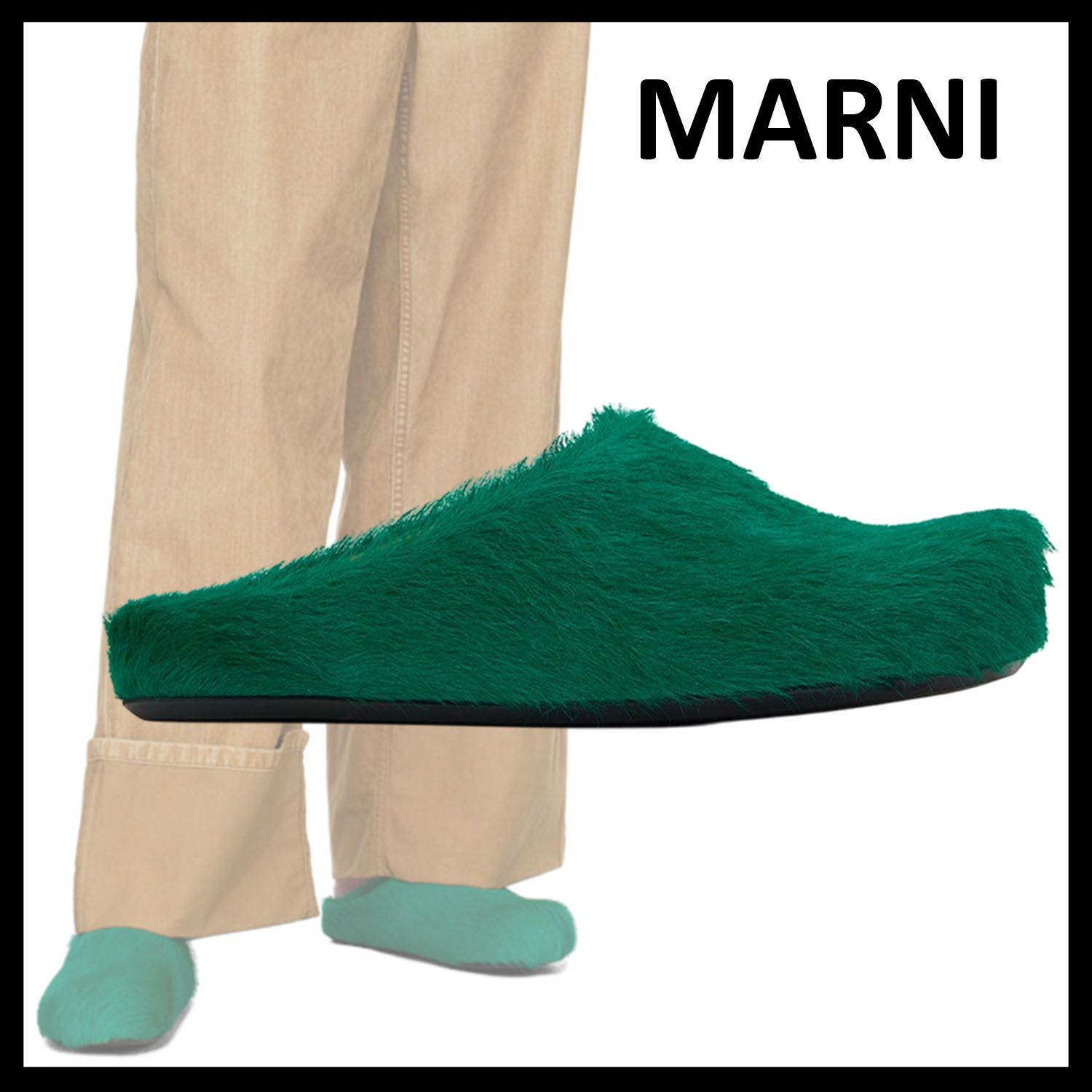◆ Marni ◆ グリーン Fussbett サボミュール