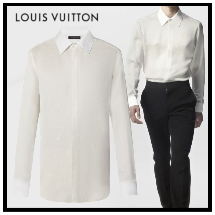 Louis Vuitton《シルクブレンド ロングスリーブシャツ》DHL 直営