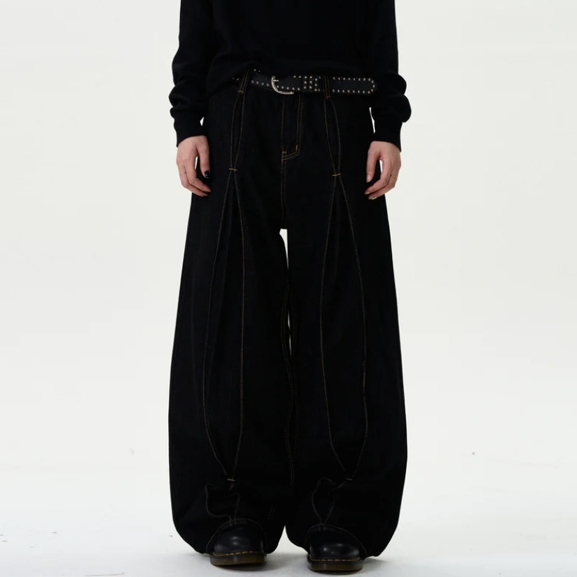 国内で当店のみ MADWITCH - 3D LOOSE FIT DENIM JEANS
