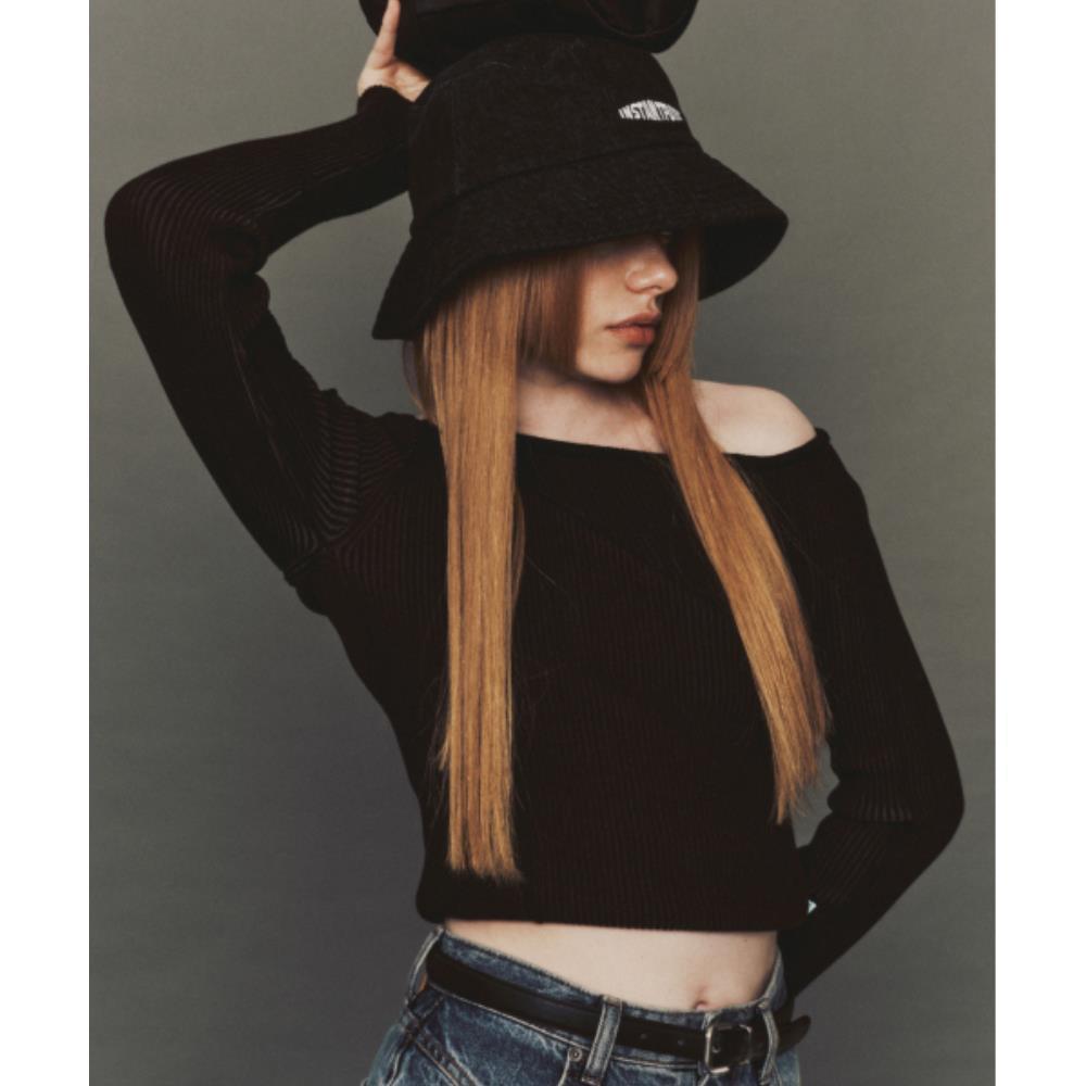 ◆INSTANTFUNK◆ denim bucket hat BDFWIFAC01
