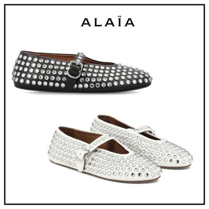 【関税込み】ALAIA ホワイト ストラス バレエシューズ org.jpg
