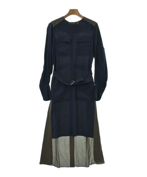 Chloe クロエ ワンピース 紺xカーキ系 34(XS位) 2121525F0063
