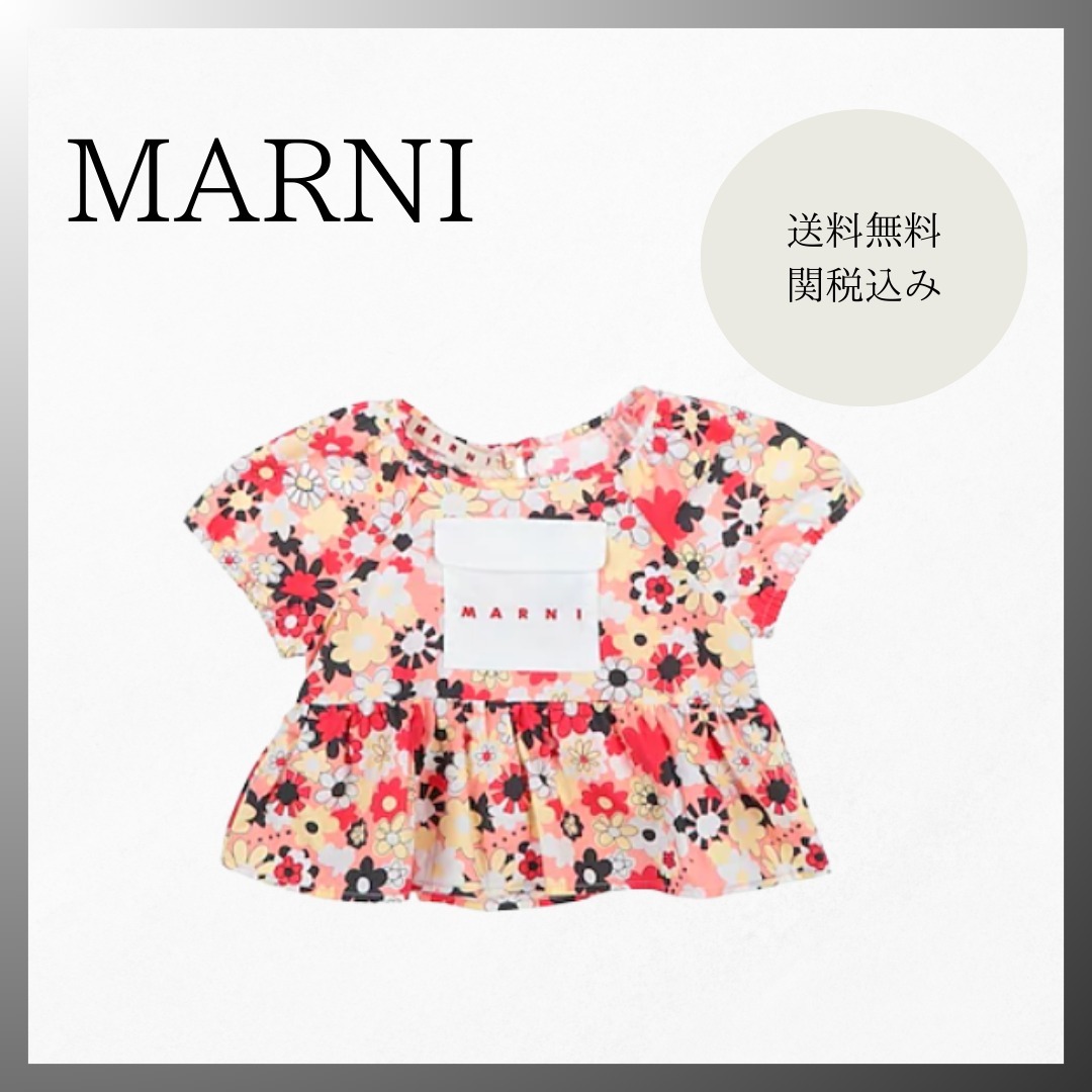 MARNI 花柄 バルーンシルエットトップス