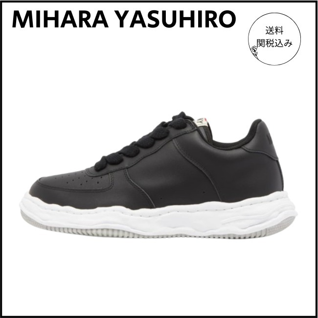 国内発送【MIHARA YASUHIRO】ウェイン レザー スニーカー