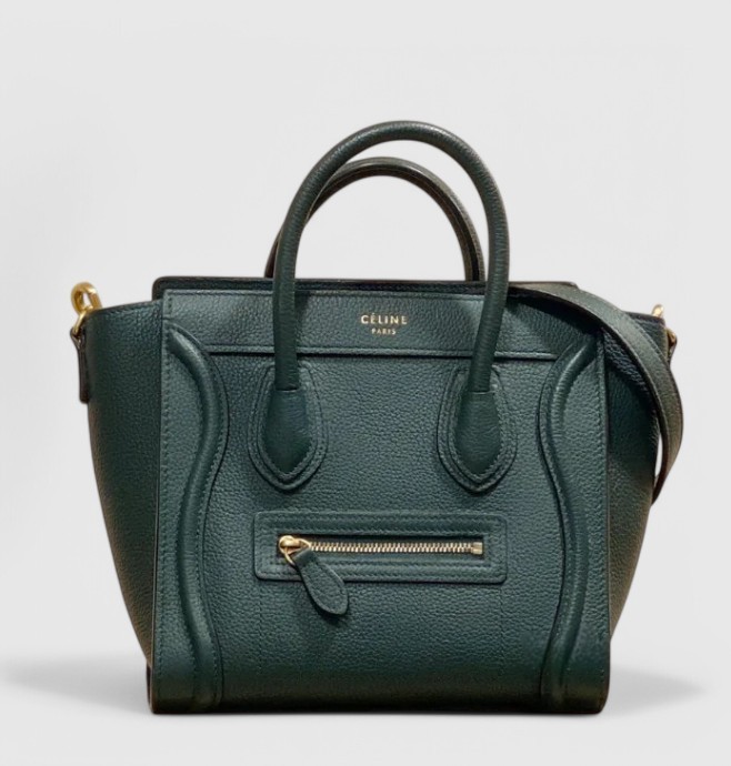 【CELINE】セリーヌ★nano luggage★ナノ ラゲージ★グリーン