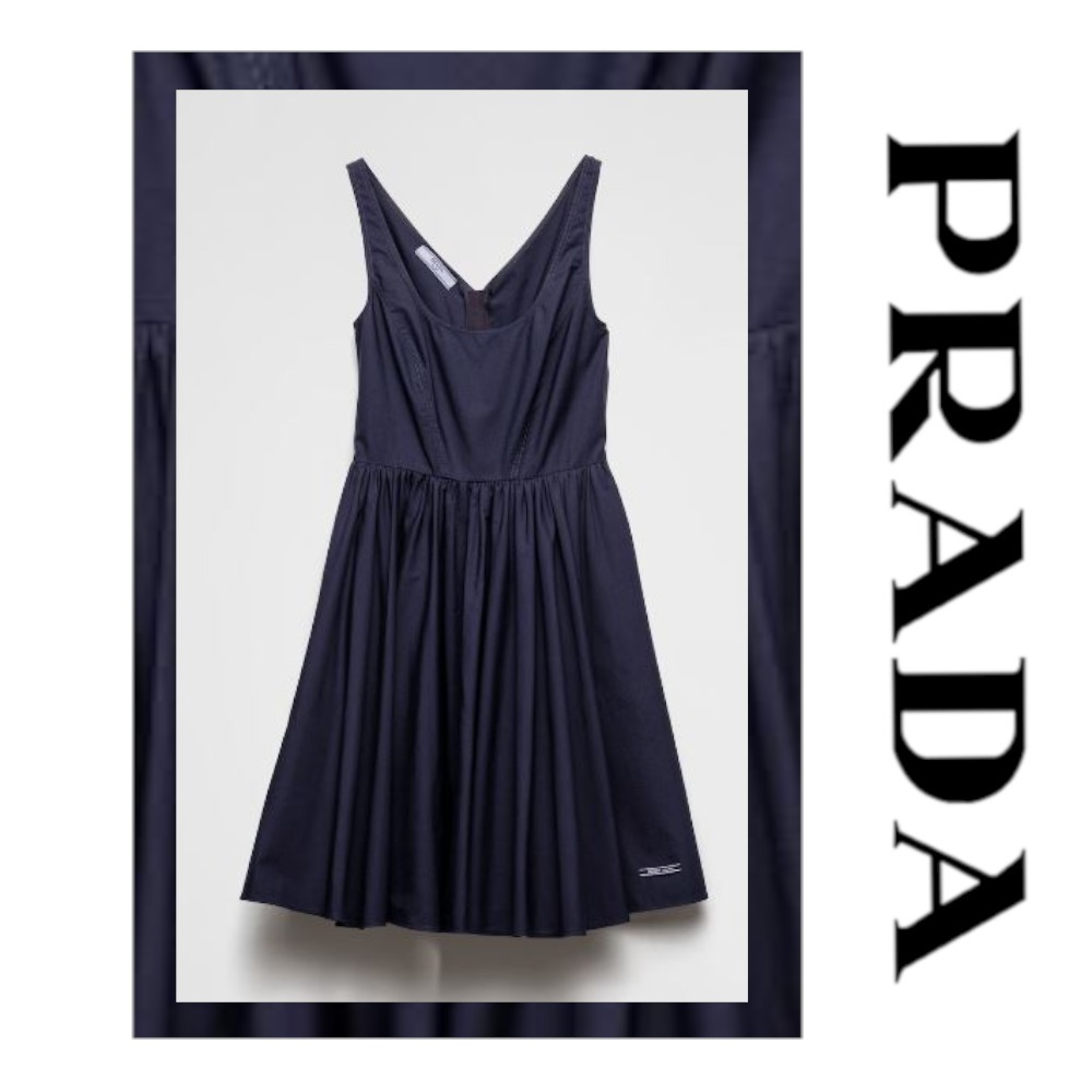 注目の新作♪【PRADA】コットンキャンバスドレス：入手困難