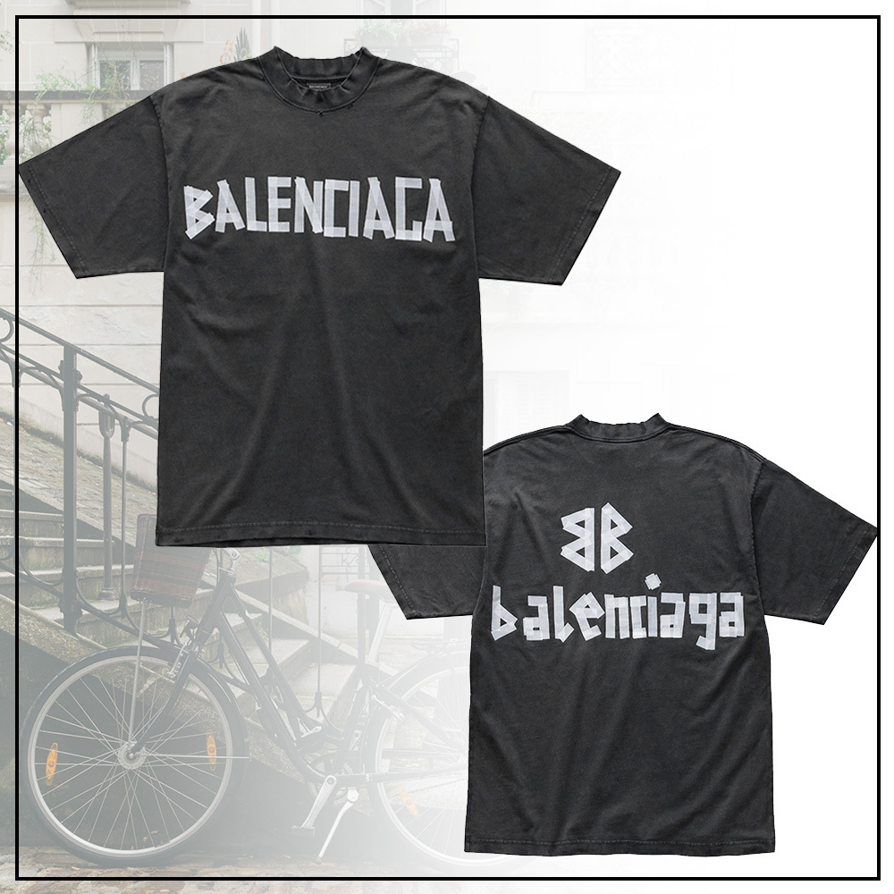 BALENCIAGA ミディアムフィット Tシャツ フロント デザイン