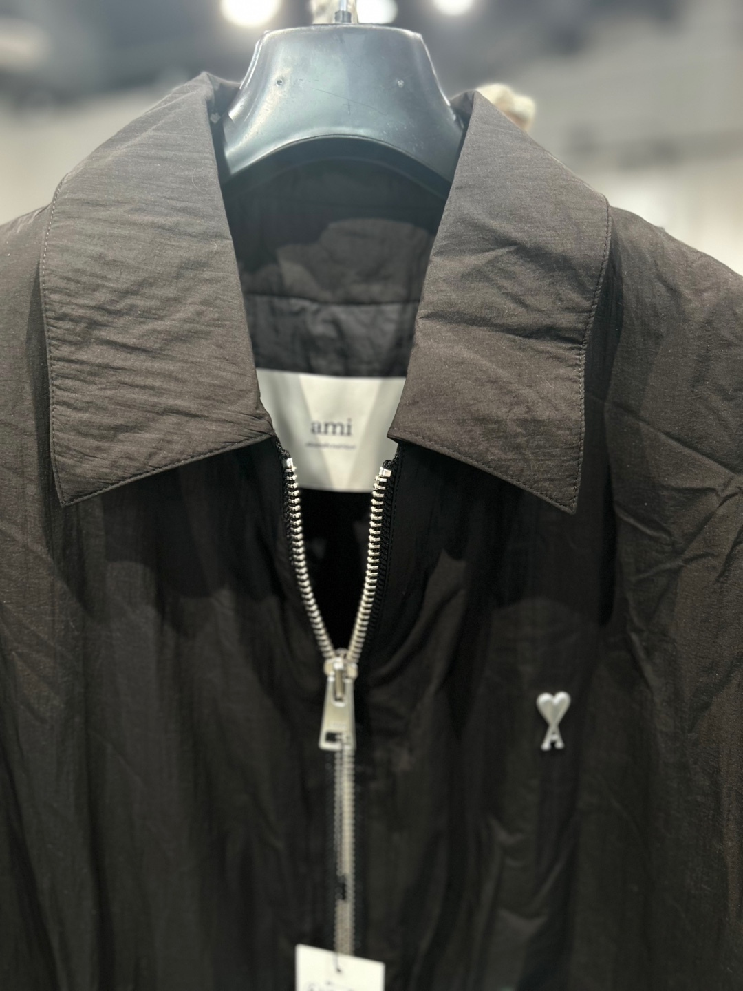 AMI PARIS｜キャンバス ジップ ジャケット HJK034.PA0009