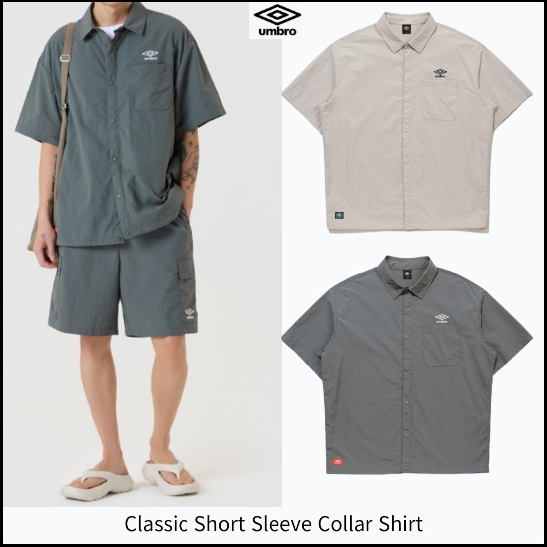 UMBRO■Classic Short Sleeve Collar Shirt■送料込