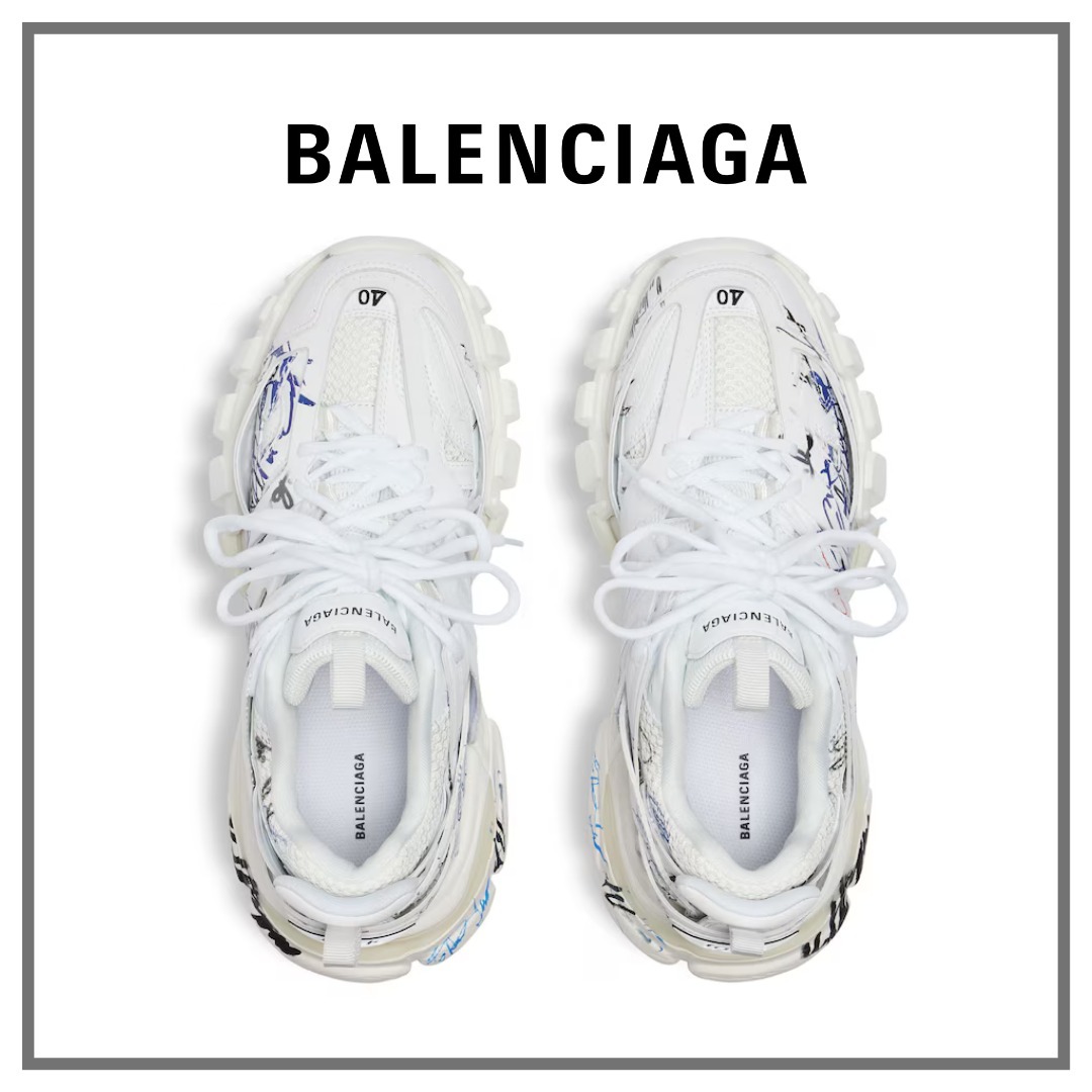 【BALENCIAGA】Track Autographe スニーカー★ホワイト★28cm