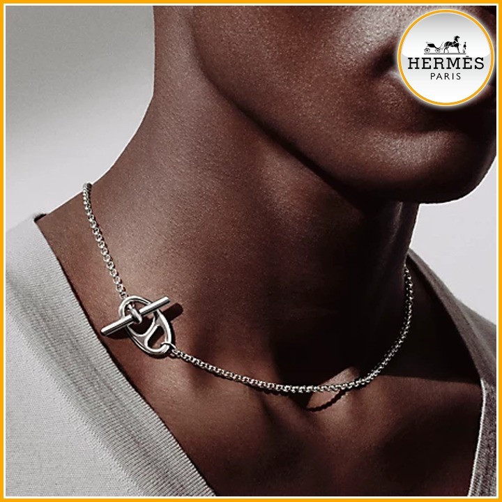 【シンプル♪】HERMES ネックレス Chaine d'ancre Punk