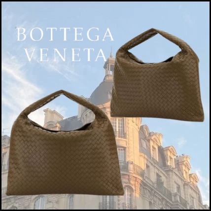 【BOTTEGAVENETA】ラージ ホップ ショルダーバッグ ブラウン