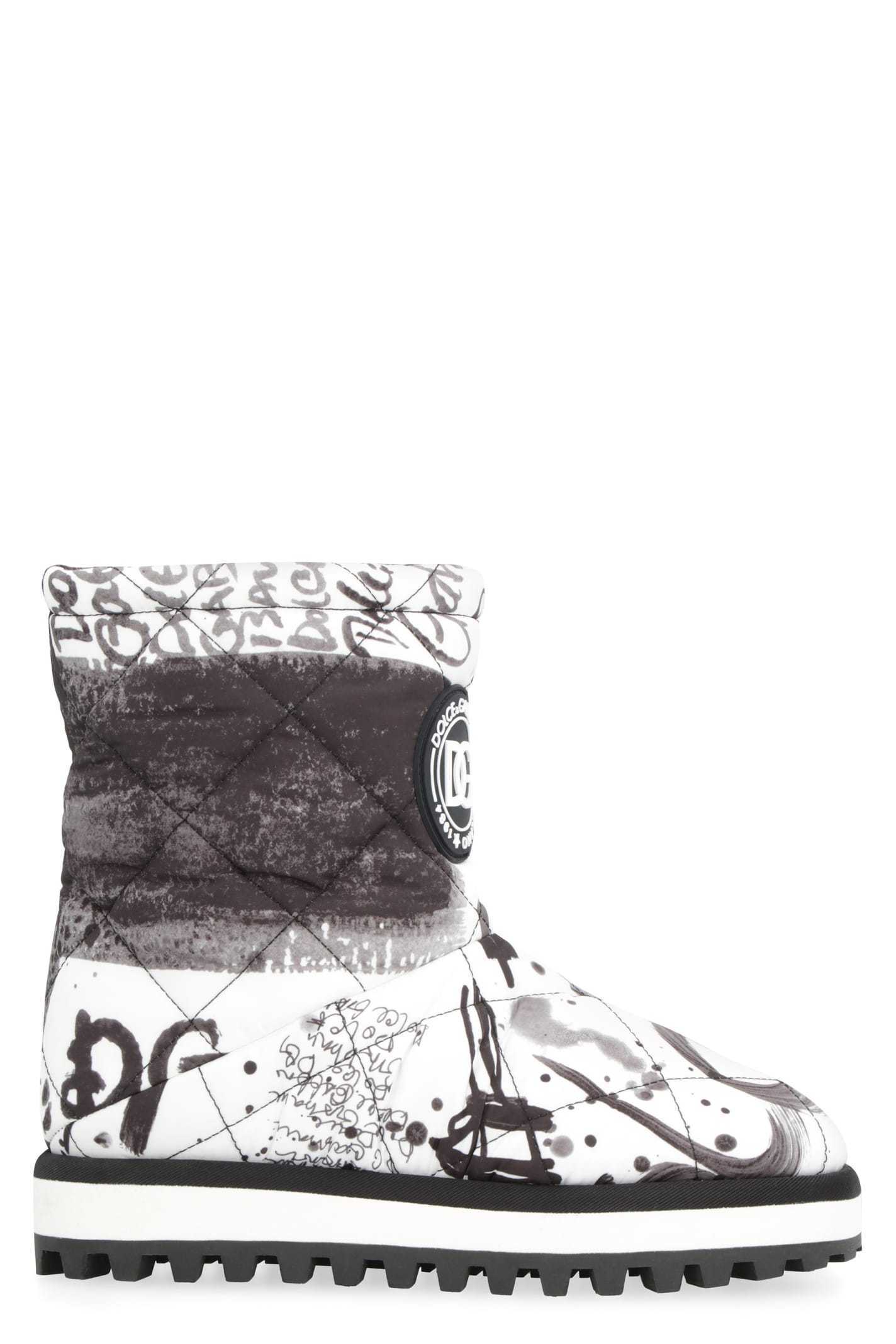 【送料&関税込】Dolce & Gabbana Printed Nylon Boots