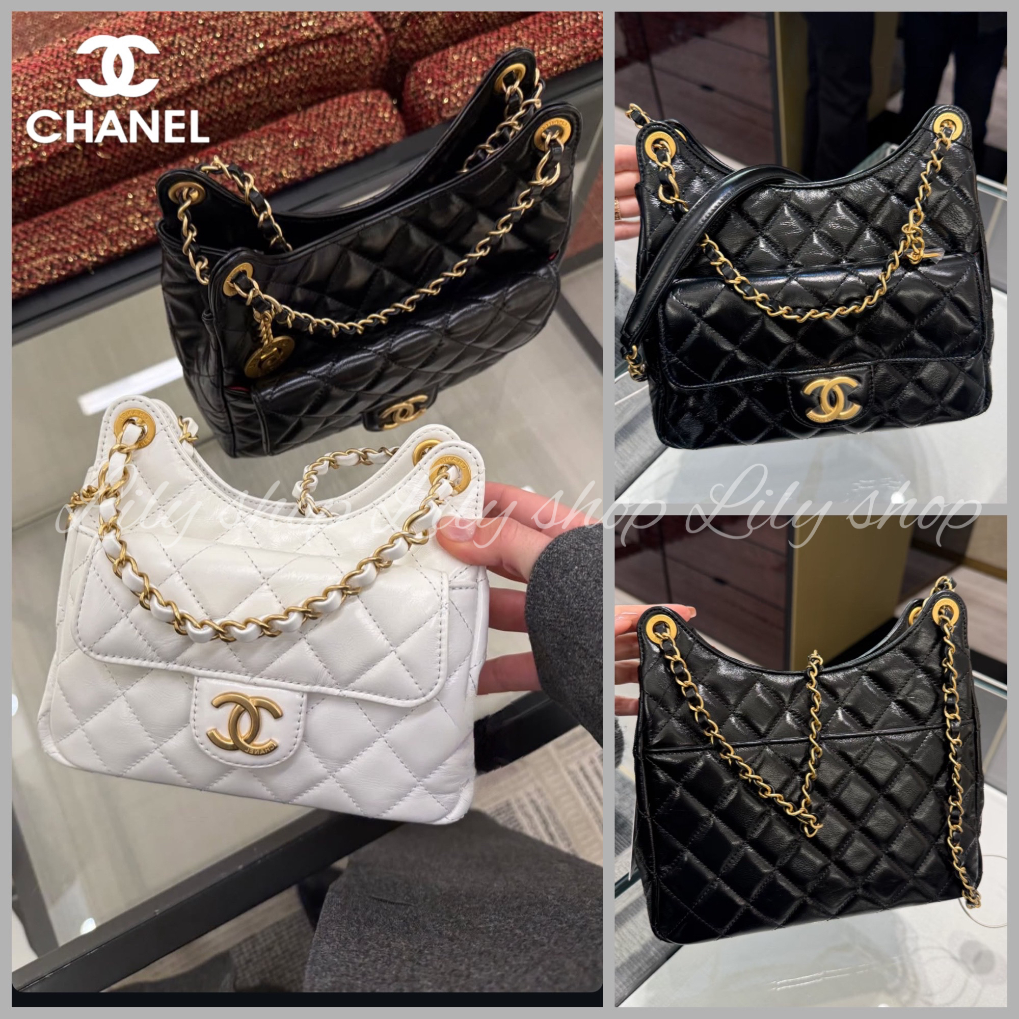 【可愛いフォルムに釘付け♡】CHANEL ホーボーバッグ