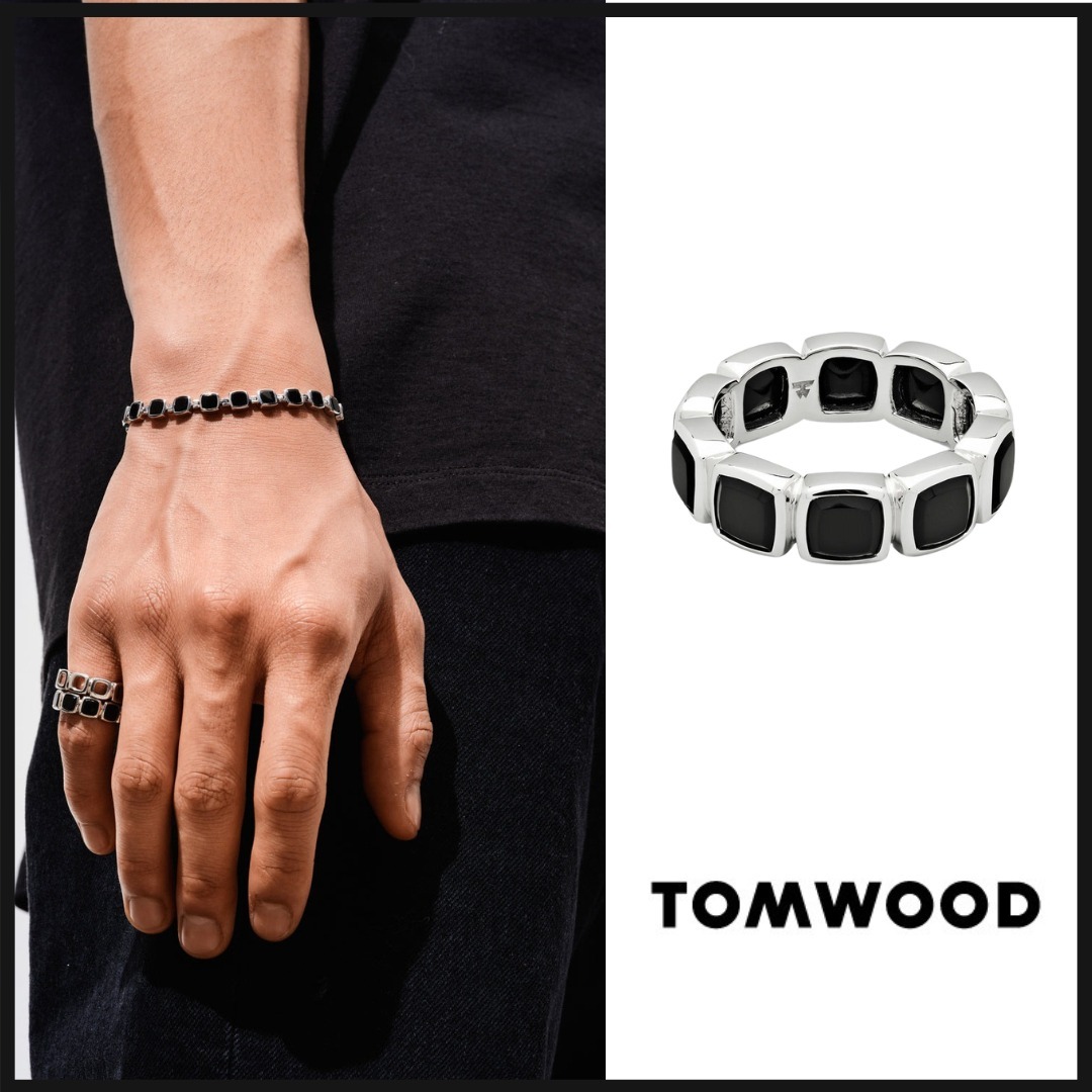 【TomWood】Cushion Band Black Onyx