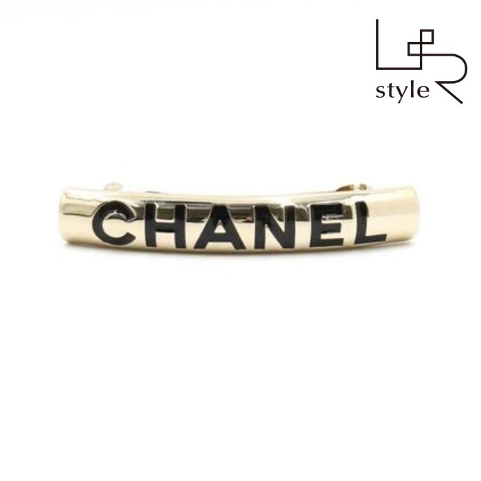 【Chanel】CHANELロゴデザイン ゴールドバレッタ・中古