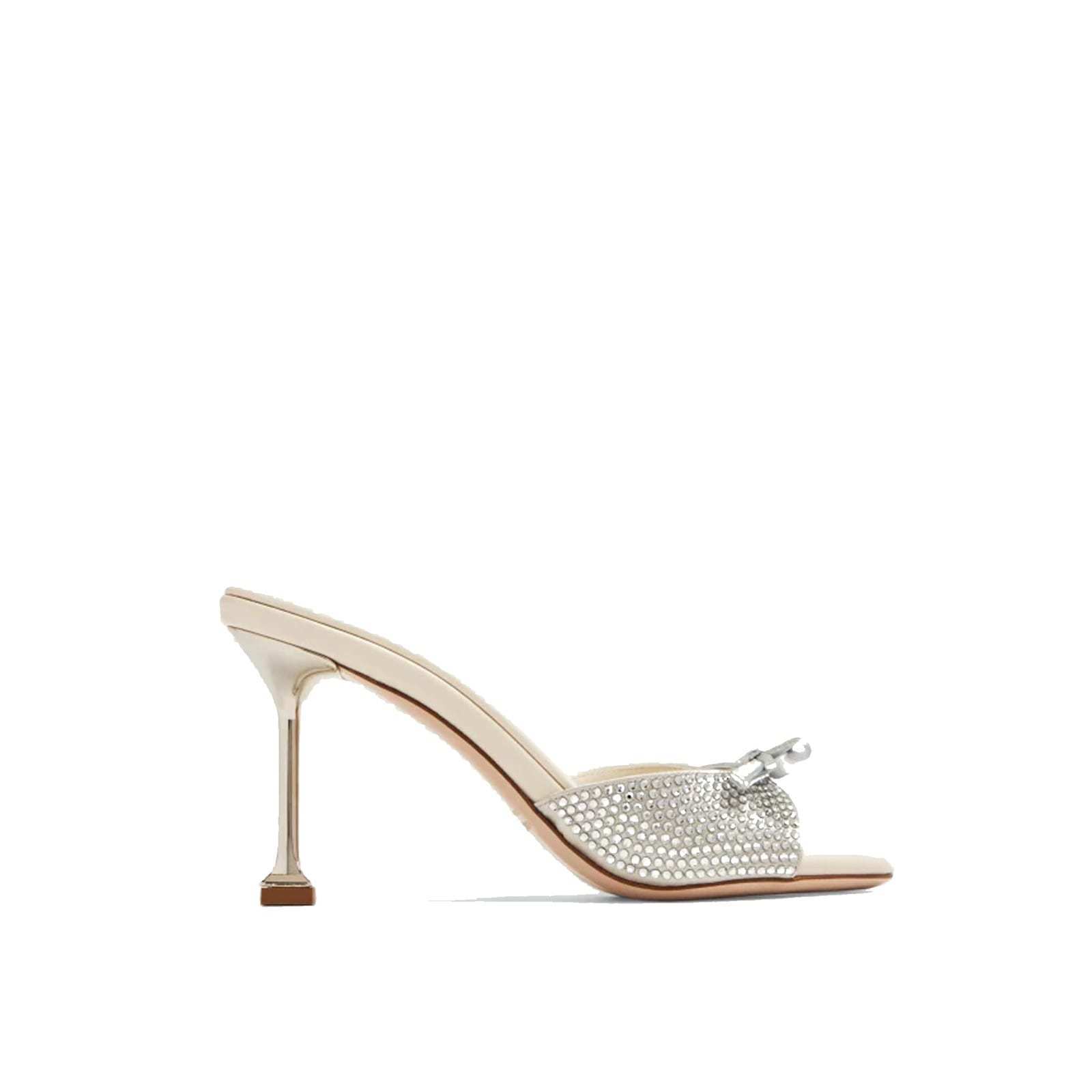 【送料&関税込】Miu Miu Leather Crystals Mules