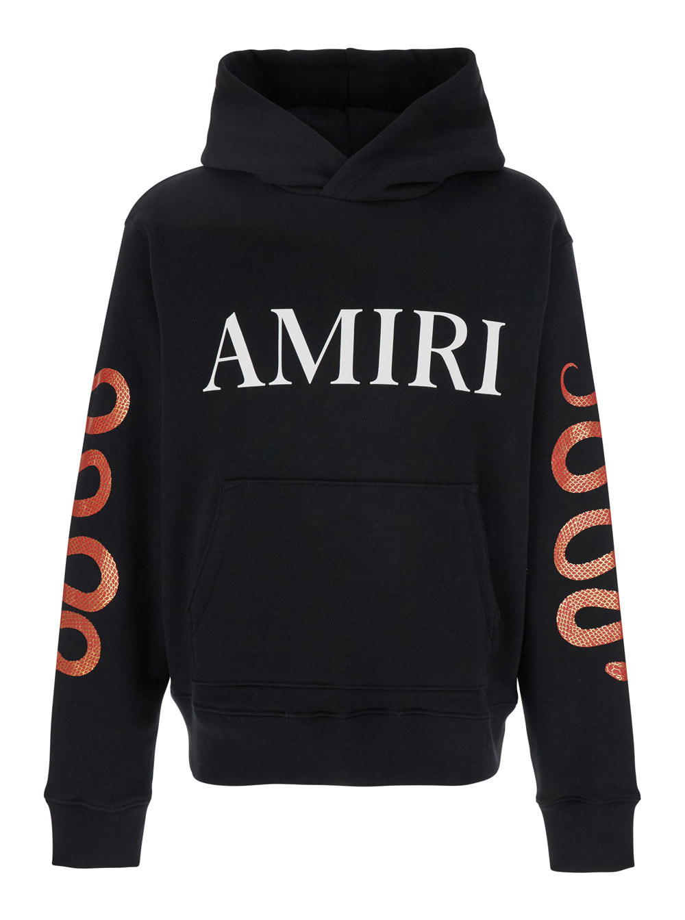 【送料&関税込】AMIRI Black Hoodie With Maxi Logo Lettering