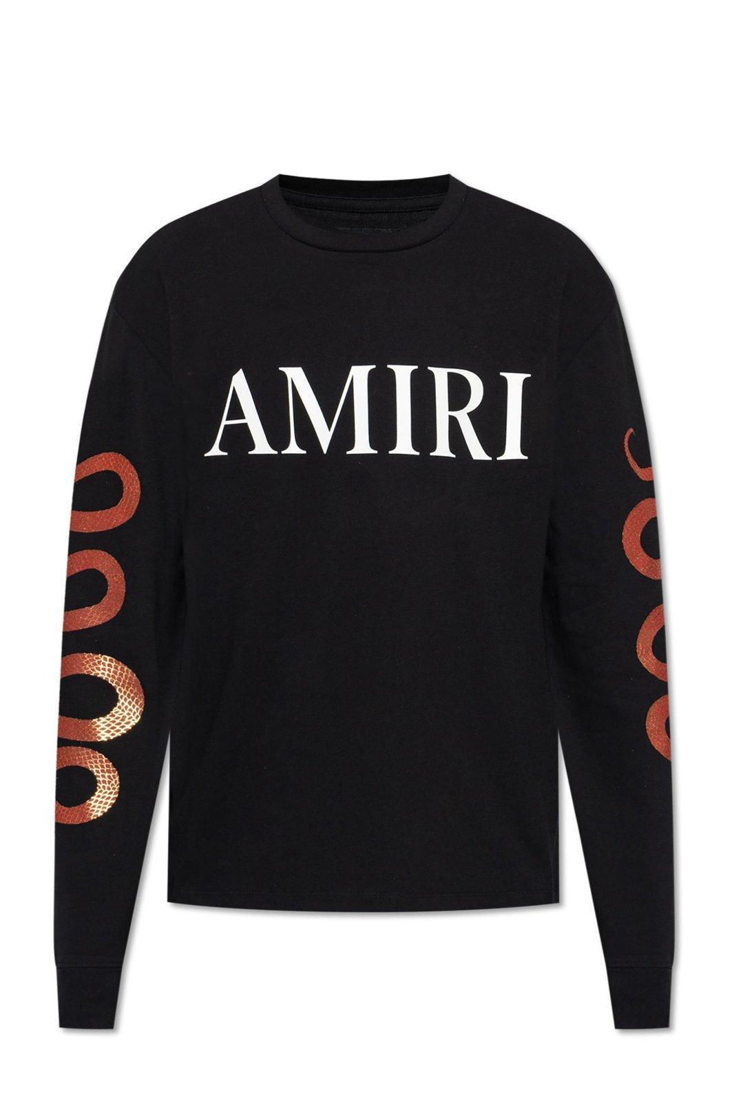【送料&関税込】AMIRI Snake Printed Long-sleeved T-shirt