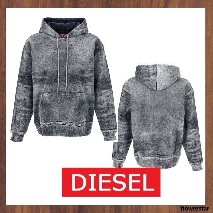 【DIESEL】ロゴ刺繍 タイダイ パーカー（送料込み）