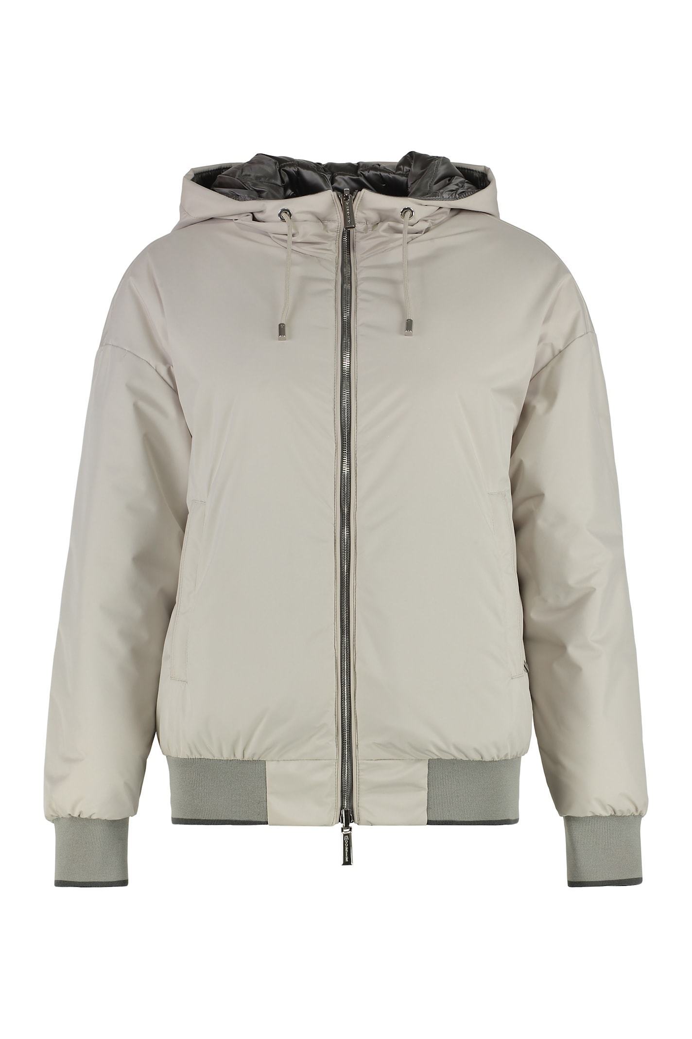 【送料&関税込】Moorer Becka Hooded Bomber-style Down Jacket