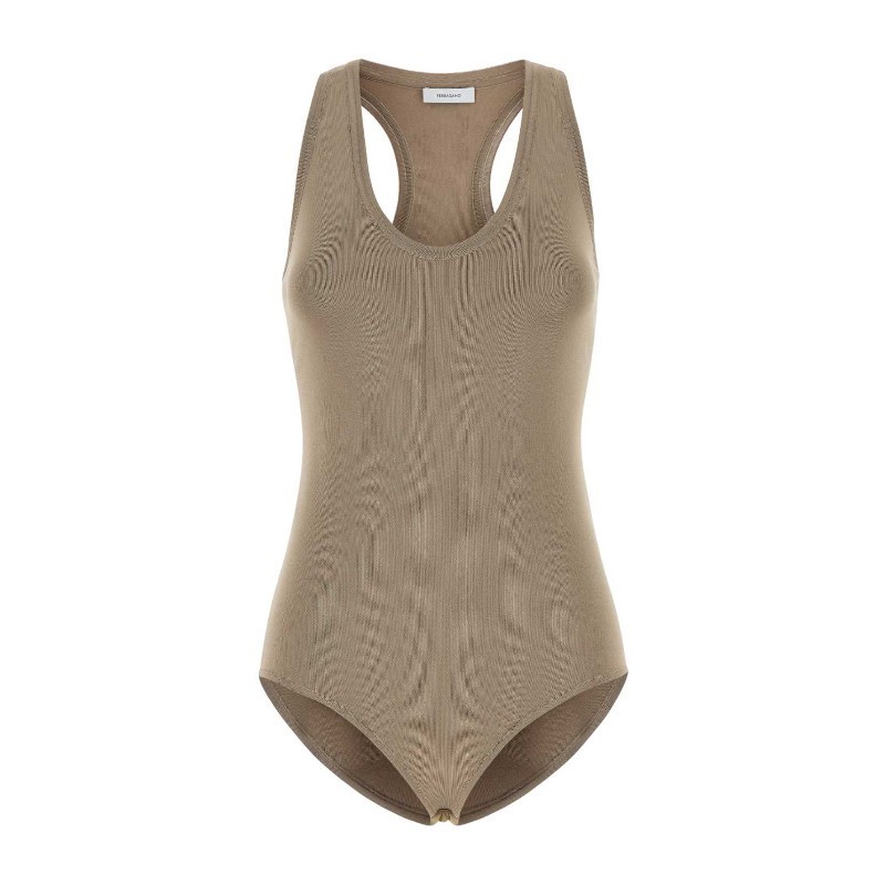 インナー・ルームウェアその他 FERRAGAMO Cappuccino stretch viscose blend bodysuit