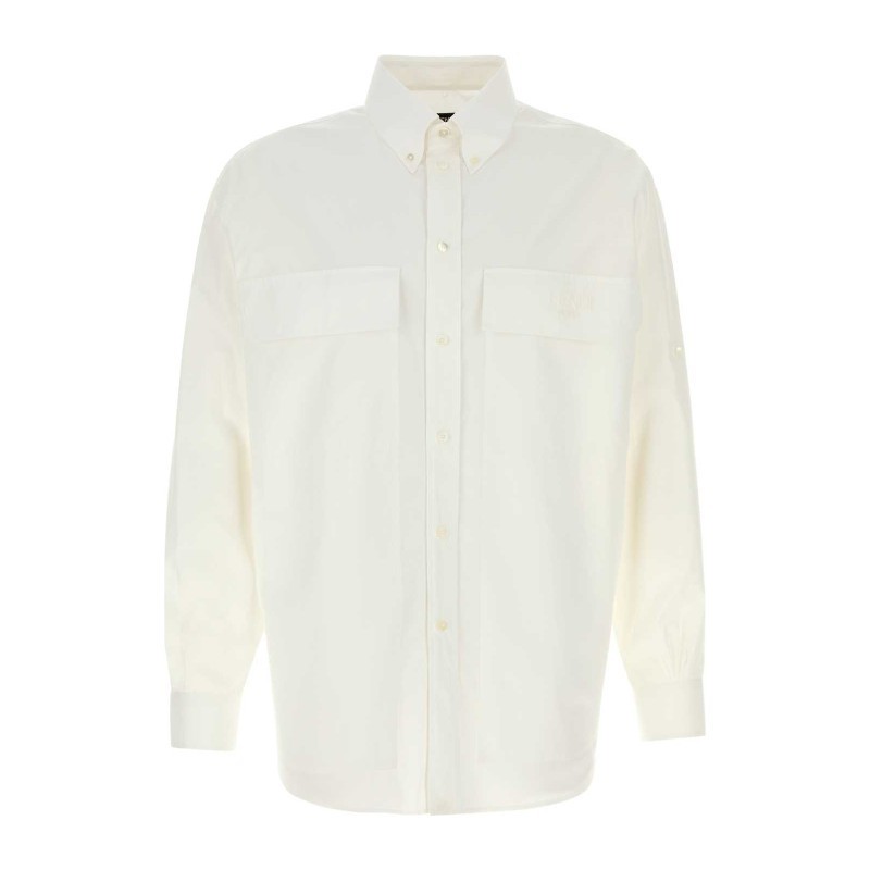 Tシャツ・カットソー FENDI SS25 White poplin shirt (FS1310AU6X F0QA0)