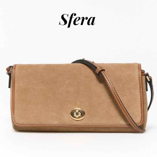 スペインSfera★お洒落コーデに大活躍 レザー調モダンショルダー