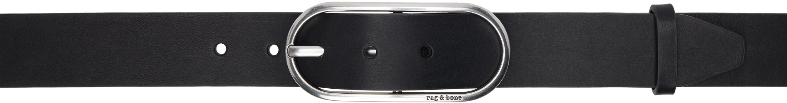 【関税込み】rag & bone ブラック Rounded Rebound レザーベルト