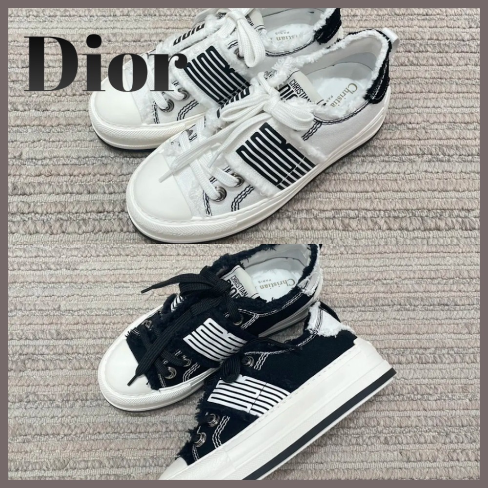 【オシャレに格好良く】Walk'n'Dior プラットフォームスニーカー