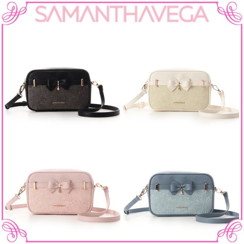 大人気!! SAMANTHAVEGA フローラル リボンミニショルダーバッグ