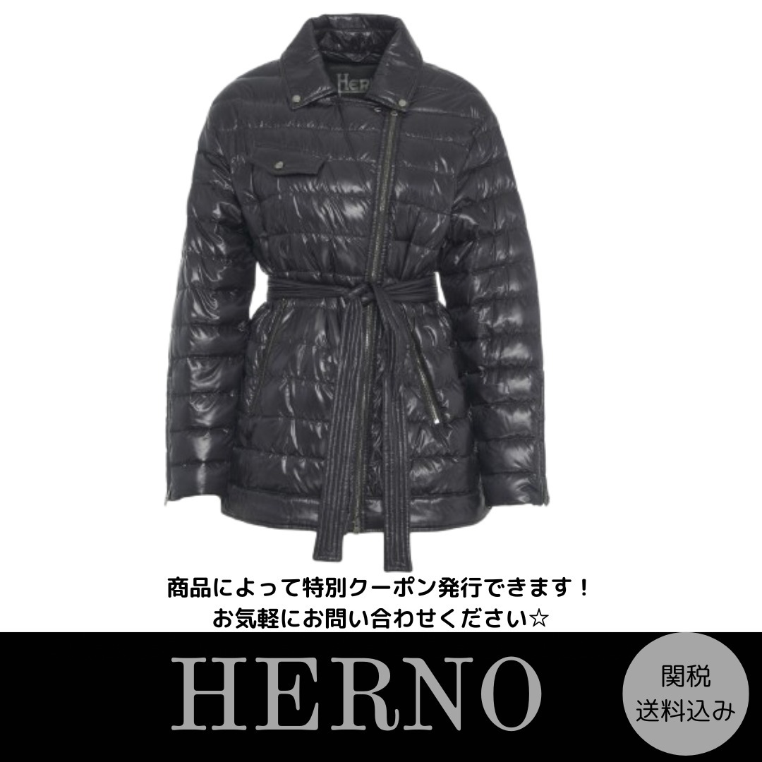 【HERNO】軽量ダウンジャケット ブラック
