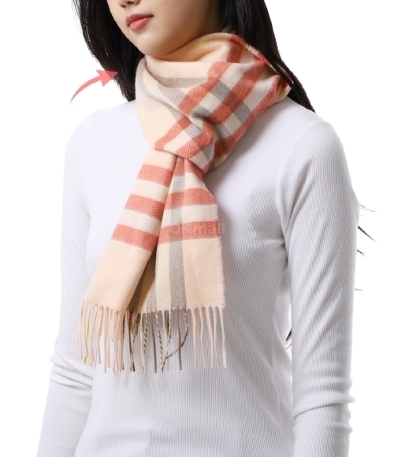 BURBERRY｜ (Check Cashmere Scarf (8103015))