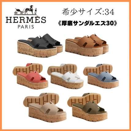 夏の定番サンダル♪【HERMES】大人気！ 厚底サンダル エズ 30 ☆大胆な夏の装い☆【Hermes】サンダル 《エズ》 30