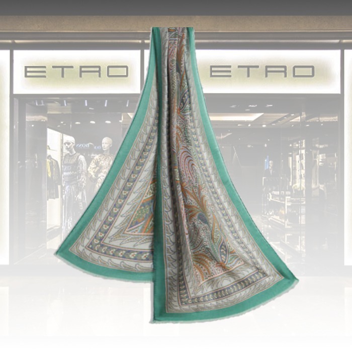 【★完売必至★】ETRO ☆ フォリアージュモチーフ マフラー