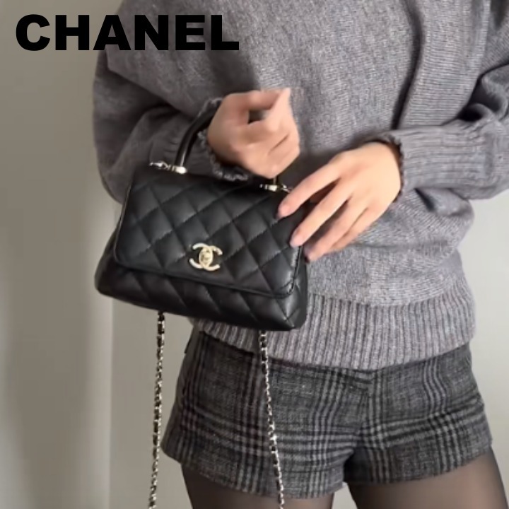 【安定のCOCOハンドル25P新作】CHANEL ショルダーバッグ